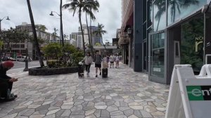 Гавайи прогулка по пляжам и улицам Вайкики атмосфера острова 🌺🏖️🌴
