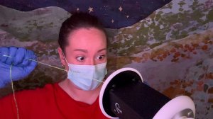 Удаление ещё больше паразитических червей из ушей | ASMR | Микрочип, часть 4