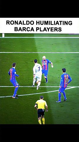 Ronaldo Humiliating Barcelona Players ☠️ #ronaldo #shorts #football #cristianoronaldo #edit