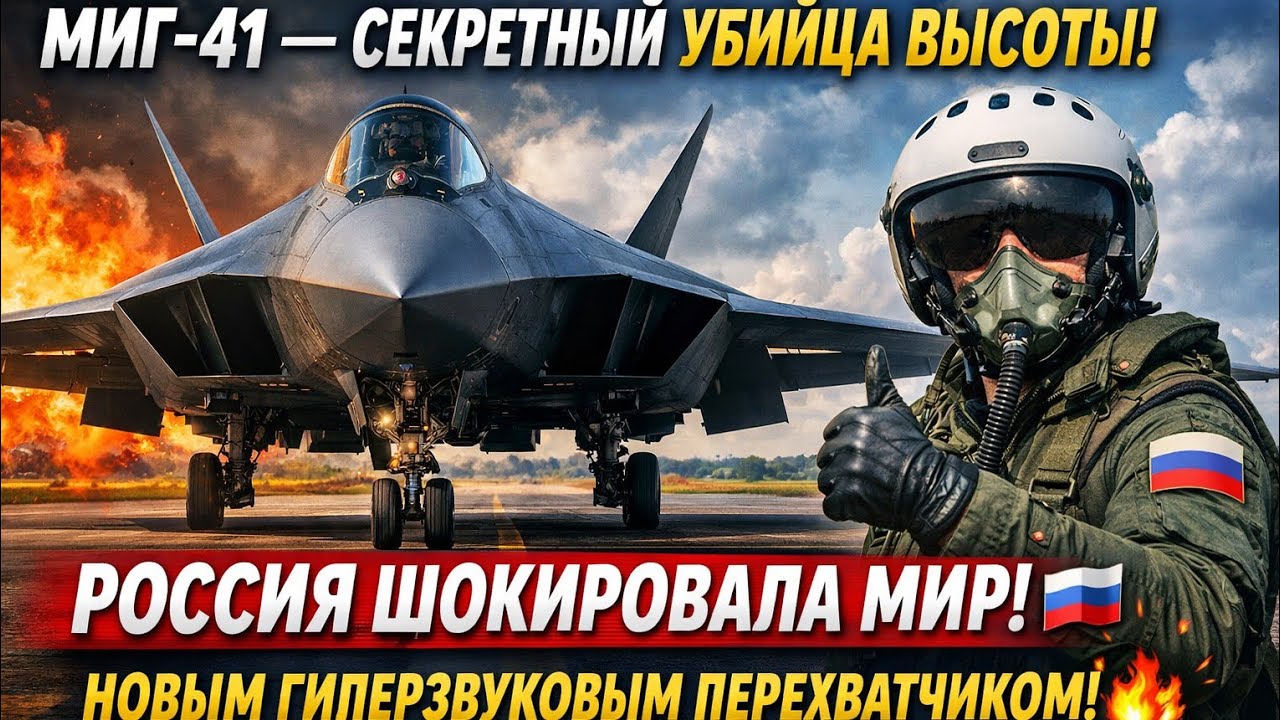 🇷🇺 «МиГ-41 секретный убийца высоты! ✈️ Россия шокировала мир новым гиперзвуковым перехватчиком! 💥🔥 смотреть онлайн