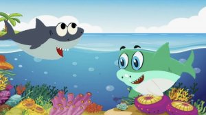 Веселый детский мультик - АКУЛЕНОК - СОБИРАЕМ ПАЗЛЫ BABY SHARK