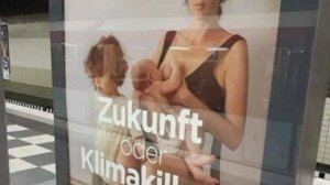 😱Германия, обстановка. «Социальная» реклама призывает белых не рожать детей они ухудшают климат.