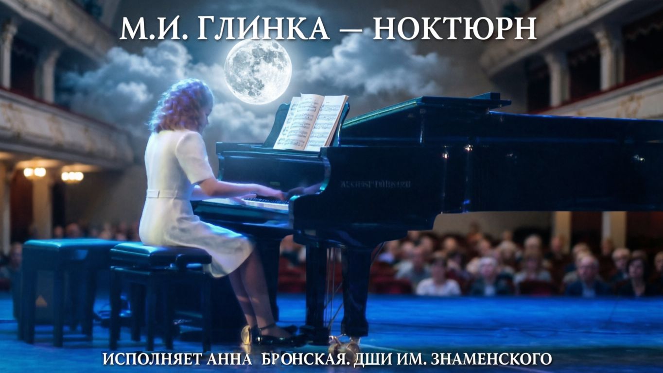 Михаил Глинка «Ноктюрн». Анна Бронская (фортепиано). Классика в ДК «Нефтяник» 🎹🌙