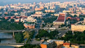 Прогулка по городу Омск с Яндекс.Карты в 2021 году. Очень приятный город!