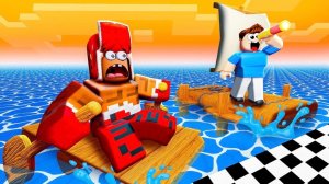 Построй ПЛОТ и доплыви до ФИНИША в Роблокс - (ВЛАДУС ИГРАЕТ) #Роблокс #Roblox