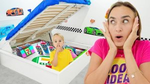 Я построил СЕКРЕТНЫЙ магазин под кроватью! 🤫🛒 (Мама не найдет!)