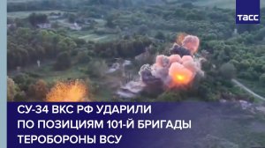 Су-34 ВКС РФ ударили по позициям 101-й бригады теробороны ВСУ