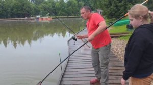 Вечер.Поимка Карпа