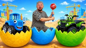 Сюрприз - Яйцо | Рабочие Машинки 🚜🥚 Детская Песня