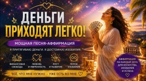 💸 ДЕНЬГИ ИДУТ КО МНЕ ЛЕГКО | Песня-аффирмация на богатство и изобилие ✨