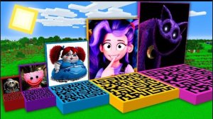 ВЫЖИВАЕМ ВНУТРИ ЭТИХ ПОППИ ПЛЕЙТАЙМ ЛАБИРИНТОВ В МАЙНКРАФТЕ | LILY LOVE BRAIDS | Minecraft