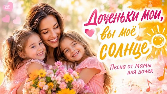 💖 Доченьки мои, вы моё солнце ☀️ | Самая трогательная песня от мамы для дочек смотреть онлайн