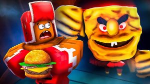 🍔 Приготовь ПРОКЛЯТЫЙ БУРГЕР и СБЕГИ от Злого ГУБКИ БОБА в Роблокс! - (Лёня Майнкрафтер) #Роблокс