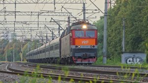 Таврия, но не в Крым. ЧС7-081 с поездом «ГСЭ» Москва - Ростов-на-Дону и встречный Аэроэкспресс