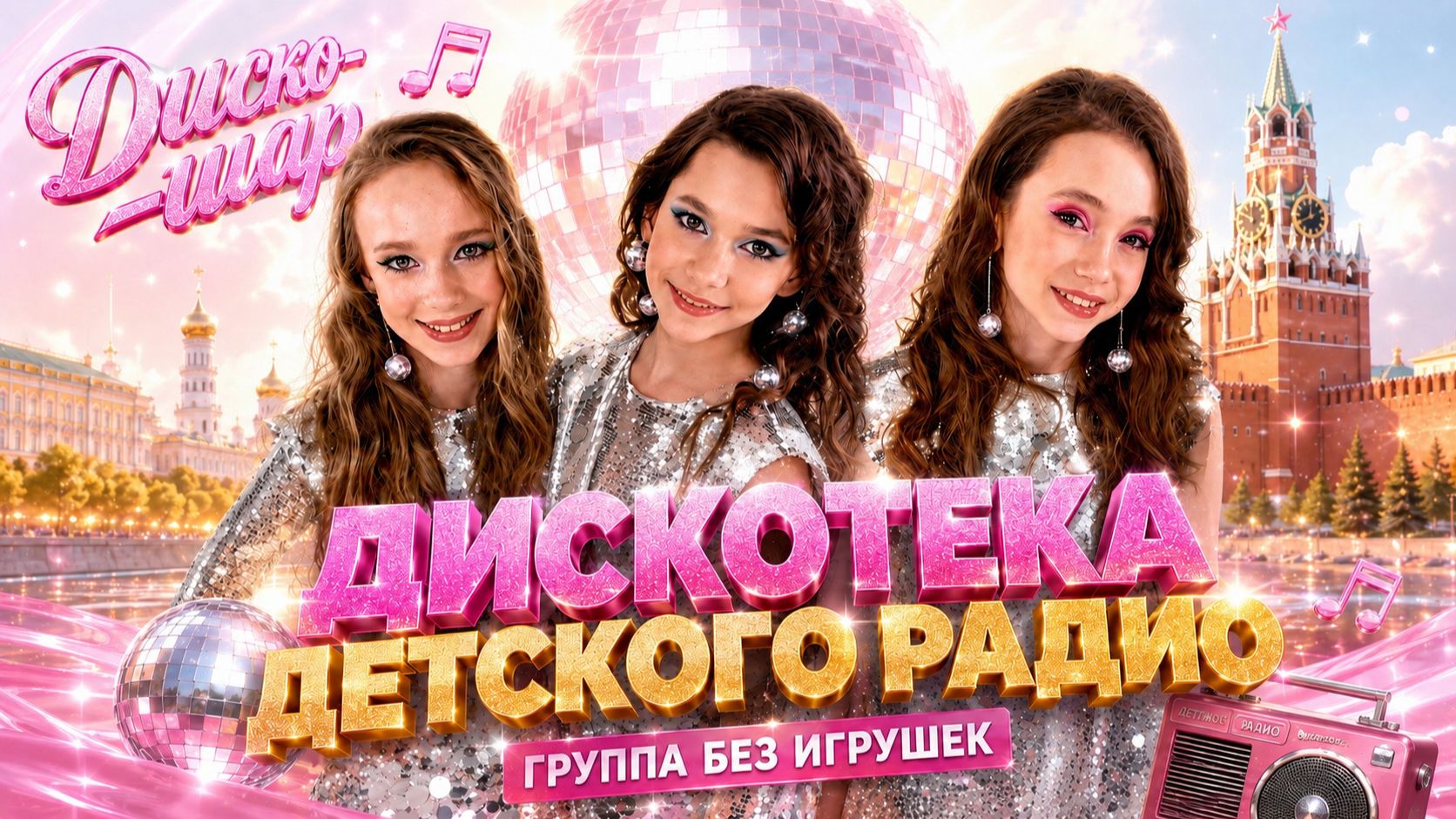 Без игрушек - Диско-шар | Выступление в Кремлевском дворце | Дискотека Детского радио смотреть онлайн