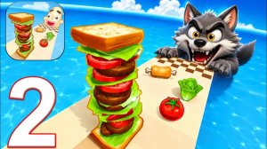 СЭНДВИЧ РАННЕР 🥪 ГИГАНТСКИЙ ЧЕЛЛЕНДЖ С СЭНДВИЧАМИ! ГЕЙМПЛЕЙ ПРОХОЖДЕНИЕ ЧАСТЬ 2 (АНДРОИД IOS)