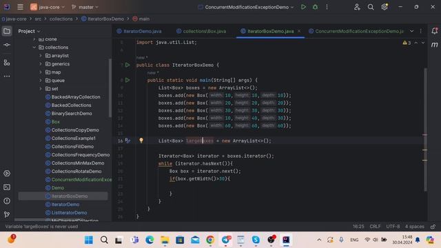 Работа с итераторами в коллекциях Java. Интерфейсы Iterator, ListIterator, Iterable:Урок 19 Часть 14 смотреть онлайн