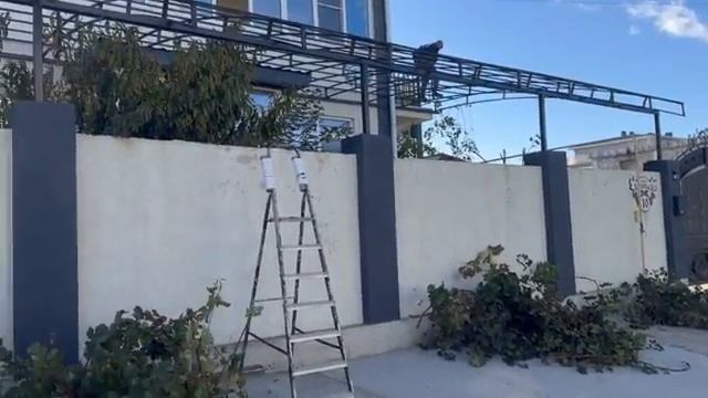 Делаем навес своими руками из поликарбоната