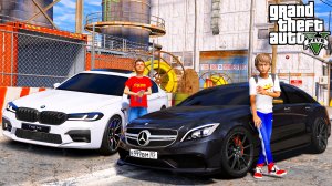 ОПЕРСКАЯ ЕЗДА В GTA 5 - МЕРСЕДЕС БАНАН ПРОТИВ БМВ М5 Ф10! ШАШКИ ПО ГОРОДУ НА BMW M5 И CLS! 🌊ВОТЕР