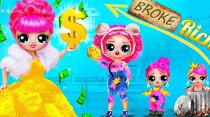 Кукла ЛОЛ: из Бедной в Богатую! Идеи для ЛОЛ ОМГ