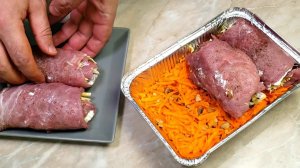 Беспроигрышное горячее! Покорит Всех любителей вкусно покушать! РУЛЕТИКИ из СВИНИНЫ.