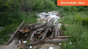 Масштабную свалку начали убирать активисты Комсомольска у моста через Силинку