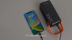 УМБ Power Bank Borofone BJ66A Magnifico 50000mAh PD20W+22 5W з ліхтарем