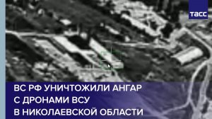 ВС РФ уничтожили ангар с дронами ВСУ в Николаевской области