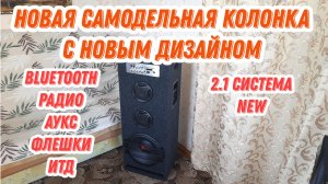 Новая самодельная активная колонка с новым дизайном New