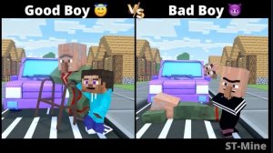 ХОРОШИЙ ПАРЕНЬ ИЛИ ПЛОХИШ? НЕВЕРОЯТНАЯ ТРАНСФОРМАЦИЯ #minecraft