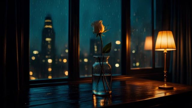Late Night Jazz ｜ Rainy Window Reflections смотреть онлайн