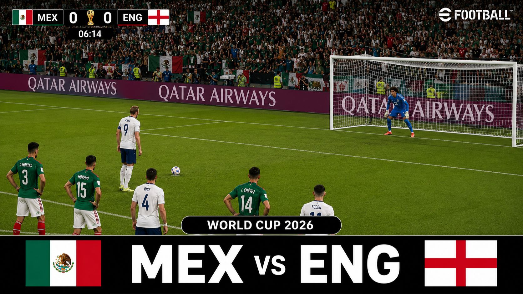 Мексика — Англия | World Cup 2026 | WC26 Football Match | eFootball Gameplay смотреть онлайн