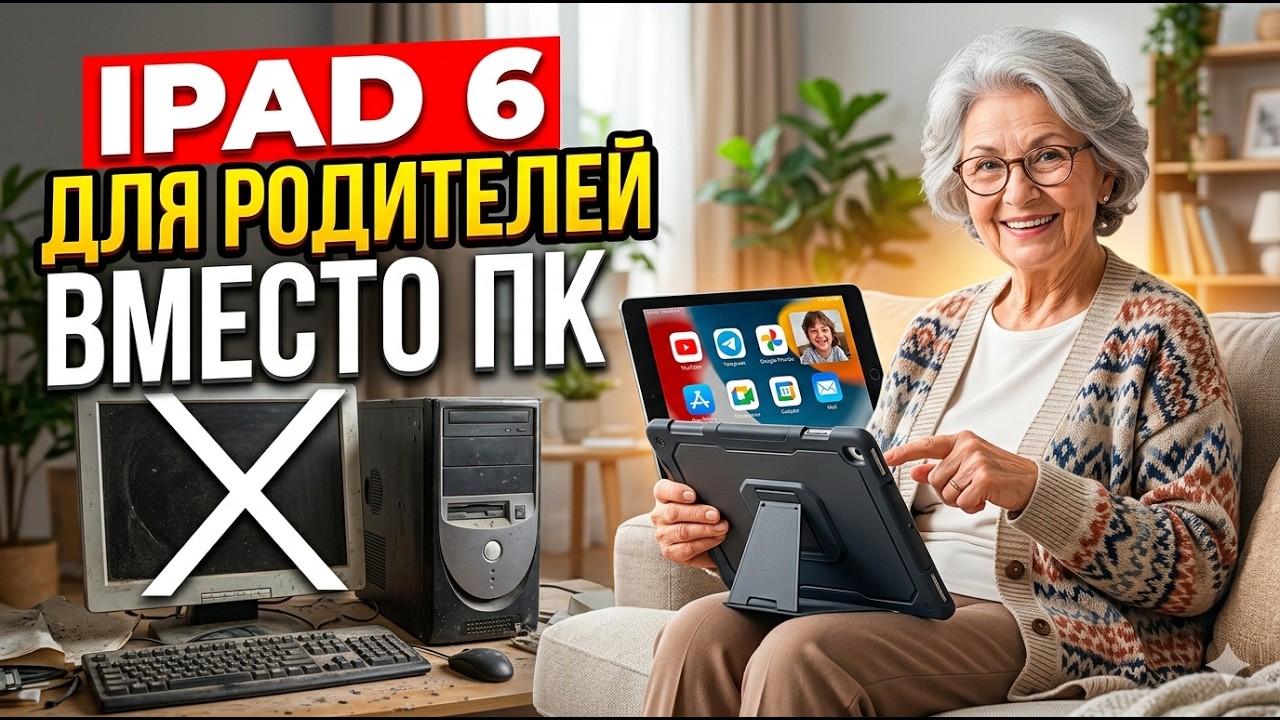 Ipad 6 для родителей вместо ПК в 2026. Большое видео про нюансы и работу программ смотреть онлайн
