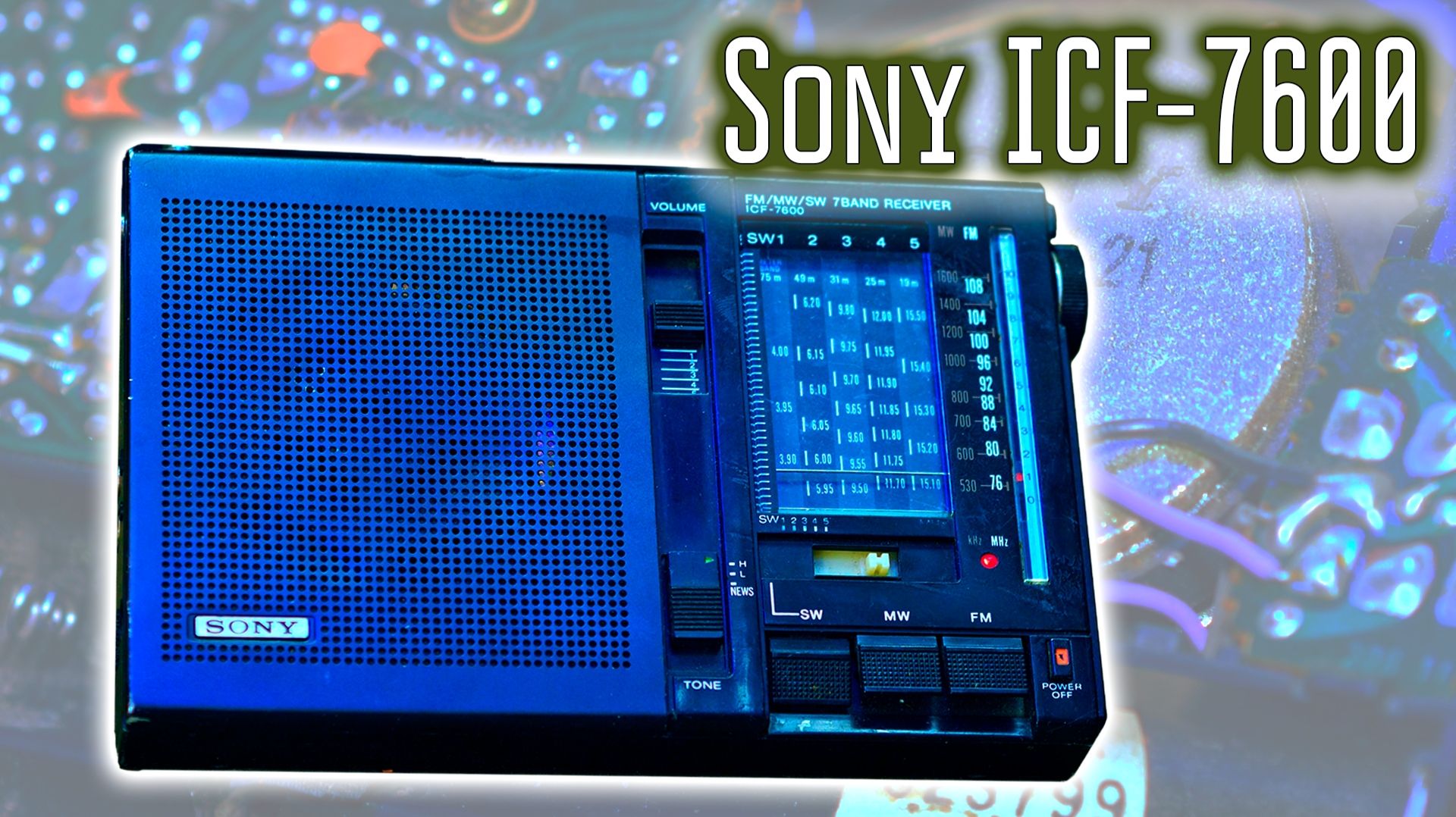 Старое радио #23 Радиоприёмник Sony 7600. Первый приёмник из серии 7600. смотреть онлайн