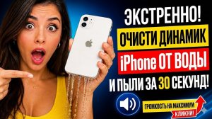 Очистка динамика iPhone 🔊 Убрать воду и грязь