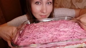 МУКБАНГ/СЕЛЕДКА ПОД ШУБОЙ🔥😋САМЫЙ КОРОТКИЙ МУКБАНГ🤦♀️