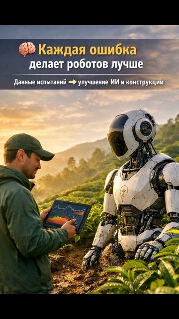  Пока одни роботы тренируются в лабораториях другие уже работают... на чайных плантациях Китая.