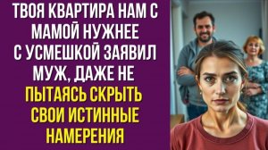 Твоя квартира нам с мамой нужнее – с усмешкой заявил муж, даже не пытаясь скрыть свои