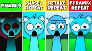 Incredibox Sprunki: Фаза 1, Повторный захват, Pyramix ПОВТОРЯЕТСЯ после ФАЗЫ 9