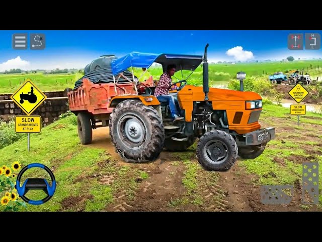 Игра на Android: Реалистичный симулятор фермера 》Trolley Farming Simulation 》Android Game Play FHD смотреть онлайн