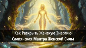 ❓ Как раскрыть женскую энергию - Славянская Мантра Женской Силы