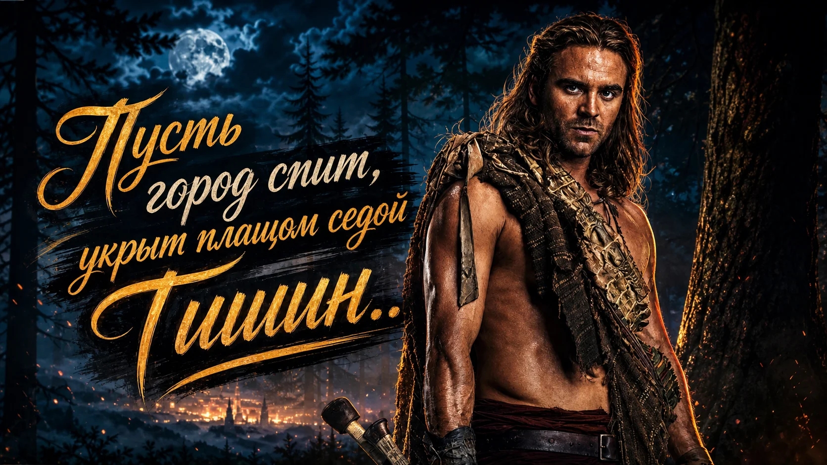 Пусть город спит, укрыт плащом седой Тишин...