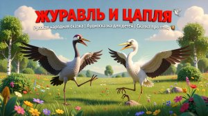 🕊️ «ЖУРАВЛЬ И ЦАПЛЯ» — Русская народная сказка | Аудиосказка для детей | Сказка про птиц 🦩