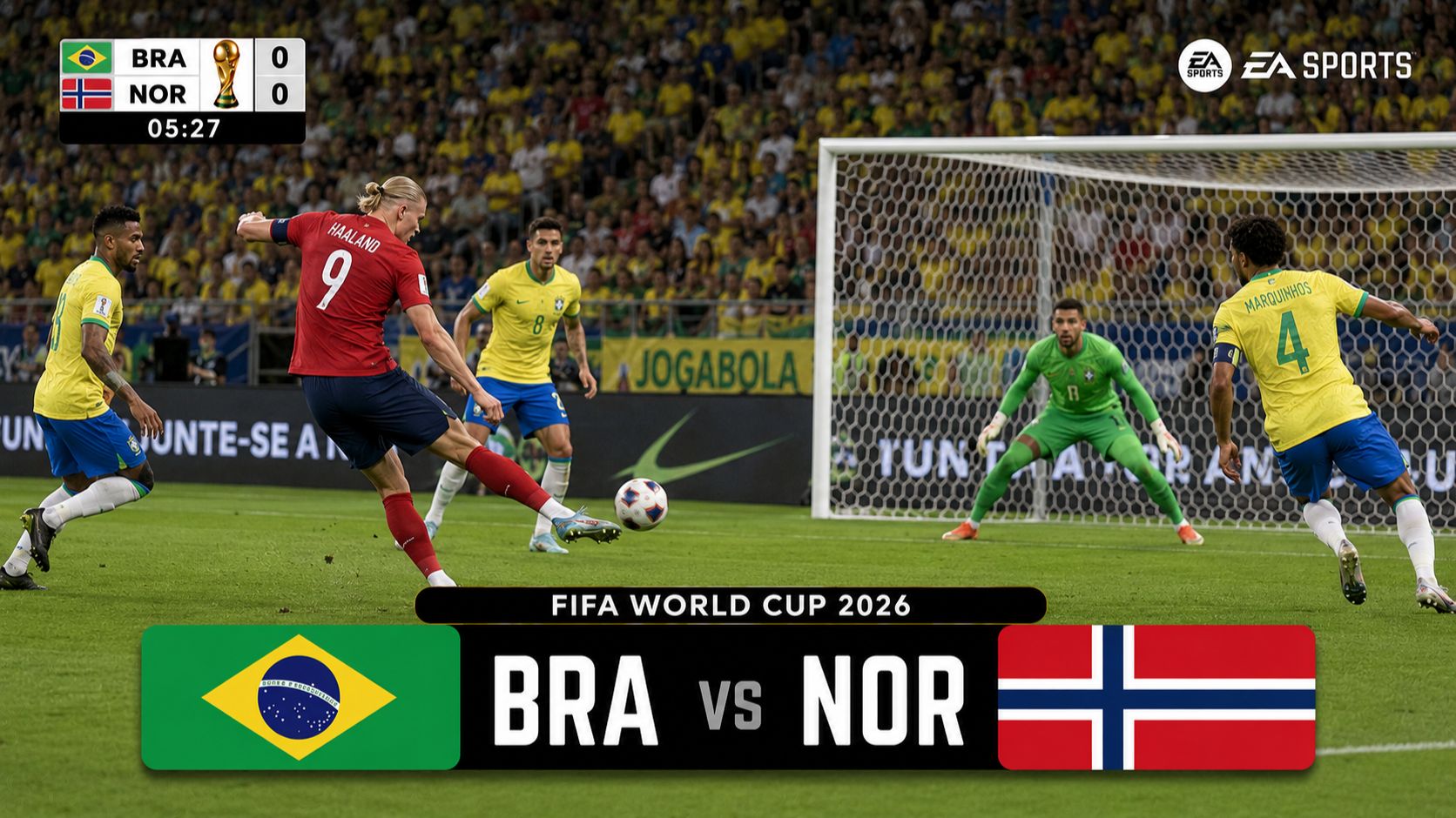 Бразилия — Норвегия | FIFA World Cup 2026 | WC26 Football Match | FC26 Gameplay смотреть онлайн