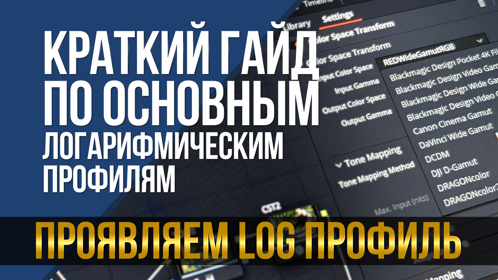 Краткий гайд по основным логарифмическим профилям. S-Log, C-Log, F-Log, N-Log и другие смотреть онлайн