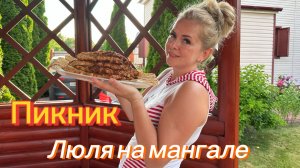 Готовлю люля, грибочки, кабачки! Устроили пикник!!!