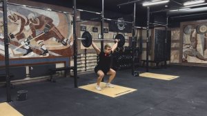 Рывок штанги с Пола в сед с паузой в приеме | Squat snatch with pause in the catch