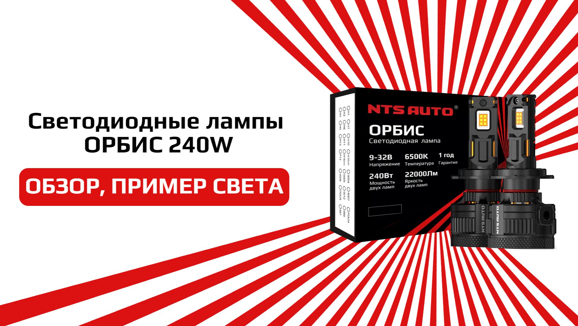 Светодиодные лампы ОРБИС 240W