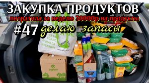 #47 огромная закупка продуктов в запас более 20000р / на неделе 30000р ушло на продукты