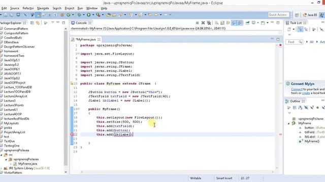 Java JFrame Урок 1 Въведение смотреть онлайн